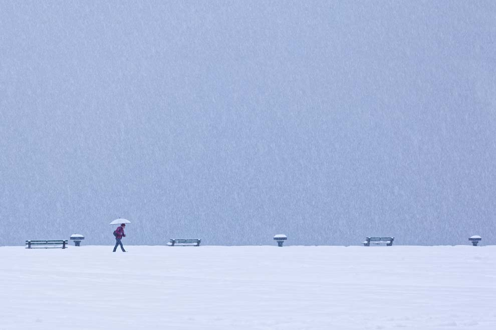 "Mur de neige en couleur"